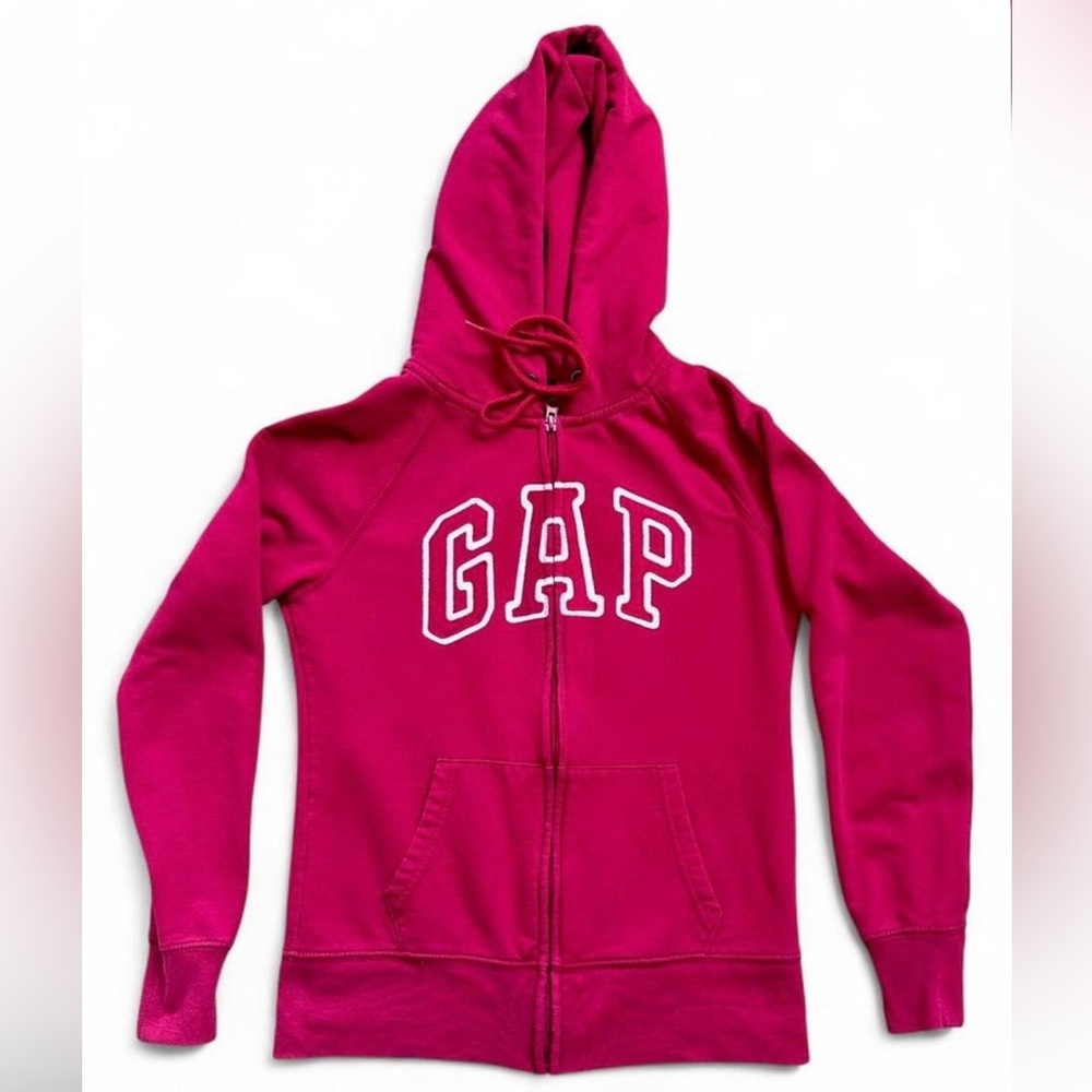GAP Magenta Zip Up Hoodie